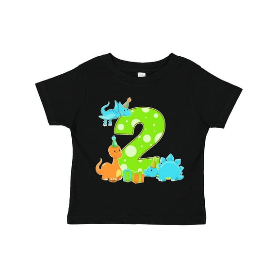 Inktastic Dinosaur Party-second Birthday Boys or Girls Toddler T-Shirt