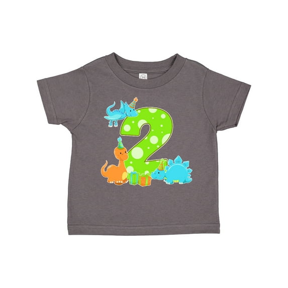 Inktastic Dinosaur Party-second Birthday Boys or Girls Toddler T-Shirt