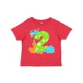 thumbnail image 1 of Inktastic Dinosaur Party-second Birthday Boys or Girls Toddler T-Shirt, 1 of 5