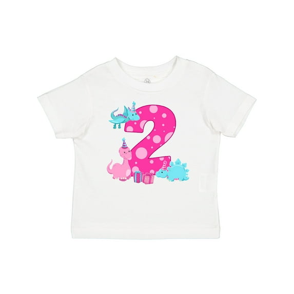 Inktastic Dinosaur Party-second Birthday Girls Baby T-Shirt