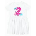 thumbnail image 1 of Inktastic Dinosaur Party-second Birthday Girls Toddler Dress, 1 of 5
