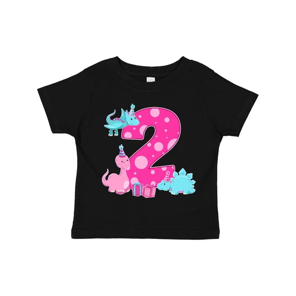 Inktastic Dinosaur Party-second Birthday Girls Toddler T-Shirt
