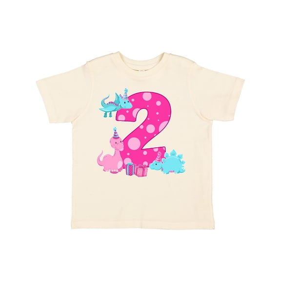 Inktastic Dinosaur Party-second Birthday Girls Toddler T-Shirt