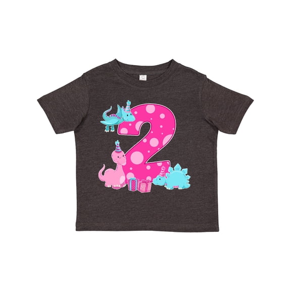 Inktastic Dinosaur Party-second Birthday Girls Toddler T-Shirt