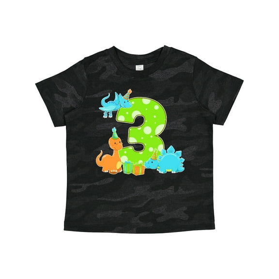 Inktastic Dinosaur Party-third Birthday Boys or Girls Toddler T-Shirt