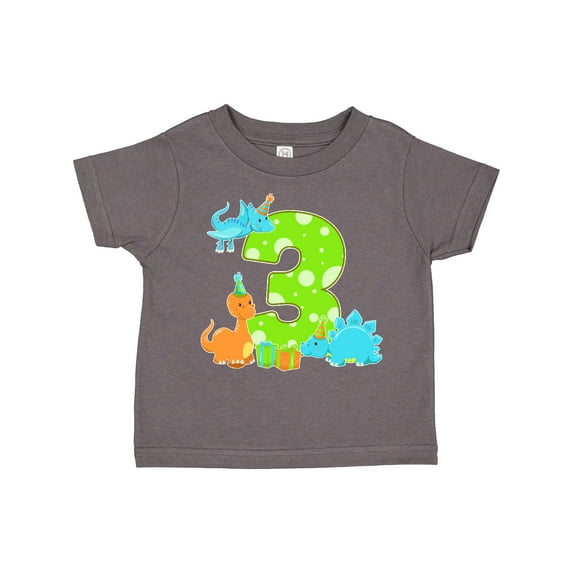 Inktastic Dinosaur Party-third Birthday Boys or Girls Toddler T-Shirt