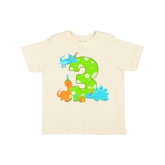 Inktastic Dinosaur Party-third Birthday Boys or Girls Toddler T-Shirt