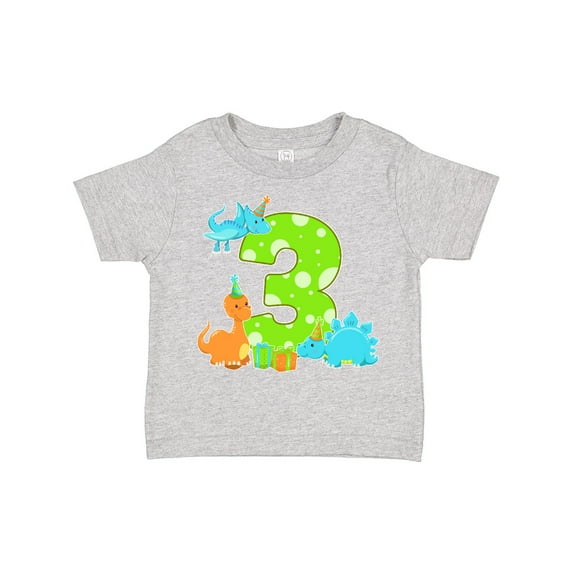 Inktastic Dinosaur Party-third Birthday Boys or Girls Toddler T-Shirt