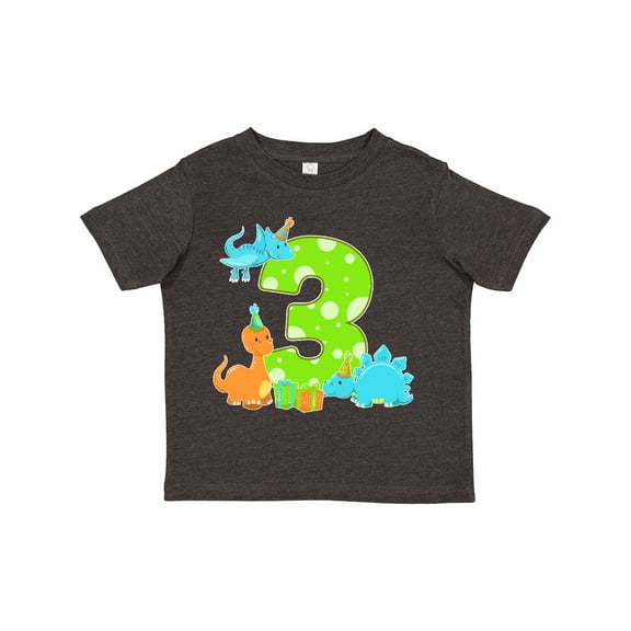Inktastic Dinosaur Party-third Birthday Boys or Girls Toddler T-Shirt