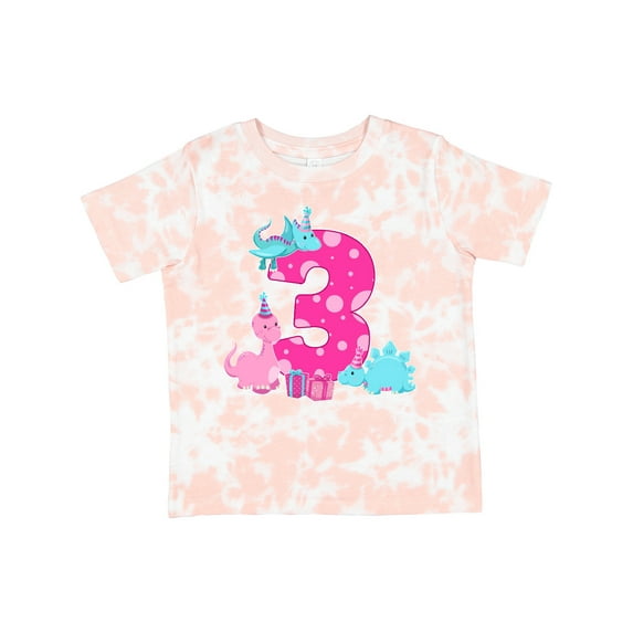 Inktastic Dinosaur Party-third Birthday Girls Toddler T-Shirt