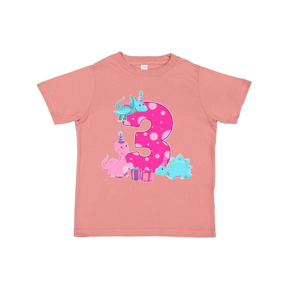 Inktastic Dinosaur Party-third Birthday Girls Toddler T-Shirt