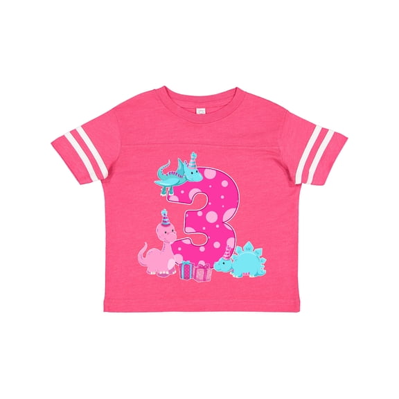 Inktastic Dinosaur Party-third Birthday Girls Toddler T-Shirt