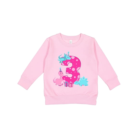 Inktastic Dinosaur Party-third Birthday Toddler Sweatshirt