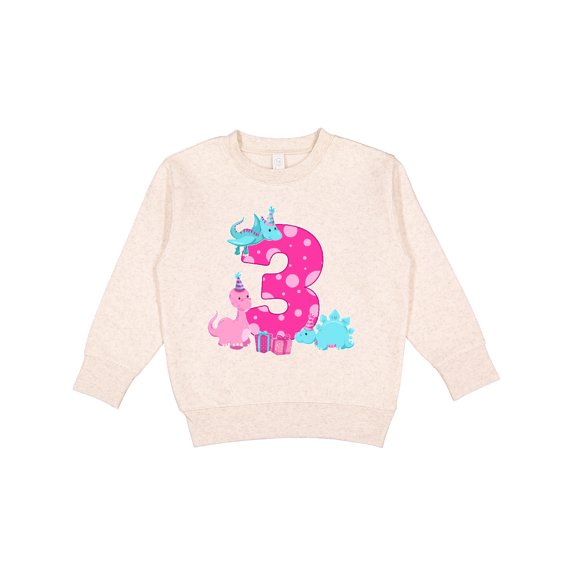 Inktastic Dinosaur Party-third Birthday Toddler Sweatshirt