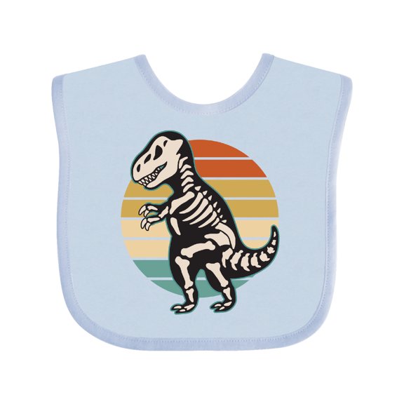 Inktastic Dinosaur Skeleton Halloween Boys or Girls Baby Bib