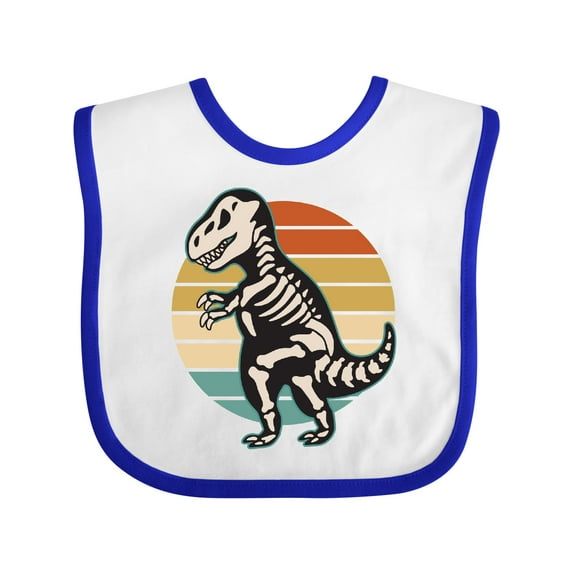 Inktastic Dinosaur Skeleton Halloween Boys or Girls Baby Bib