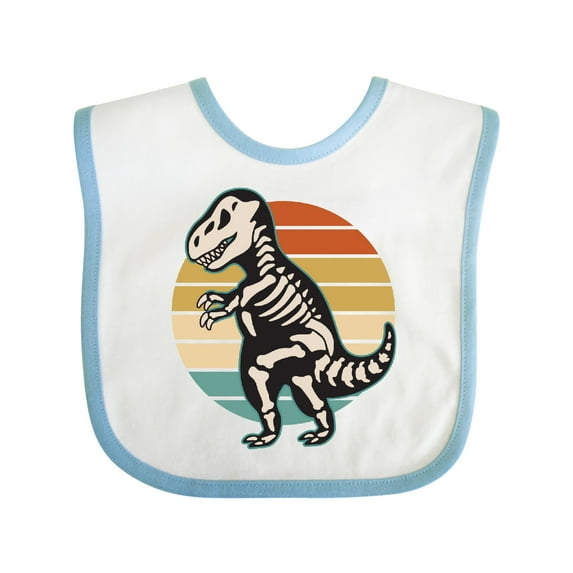 Inktastic Dinosaur Skeleton Halloween Boys or Girls Baby Bib