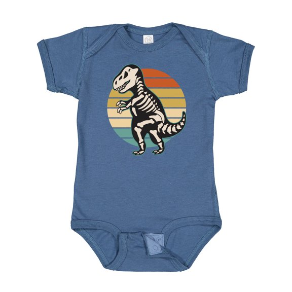 Inktastic Dinosaur Skeleton Halloween Boys or Girls Baby Bodysuit