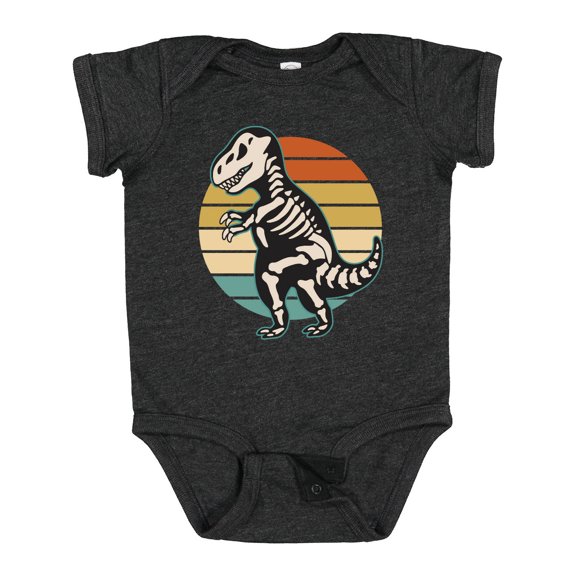 Inktastic Dinosaur Skeleton Halloween Boys or Girls Baby Bodysuit