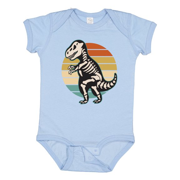 Inktastic Dinosaur Skeleton Halloween Boys or Girls Baby Bodysuit