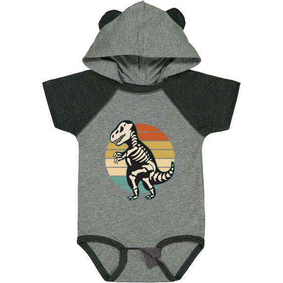 Inktastic Dinosaur Skeleton Halloween Boys or Girls Baby Bodysuit