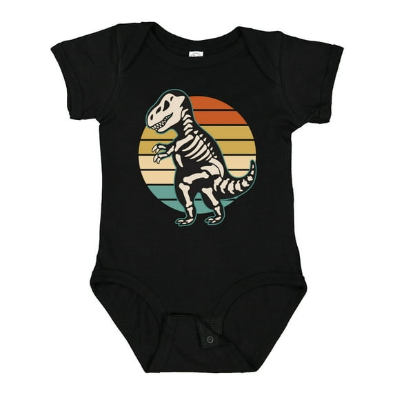Inktastic Dinosaur Skeleton Halloween Boys or Girls Baby Bodysuit