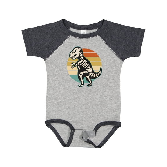 Inktastic Dinosaur Skeleton Halloween Boys or Girls Baby Bodysuit
