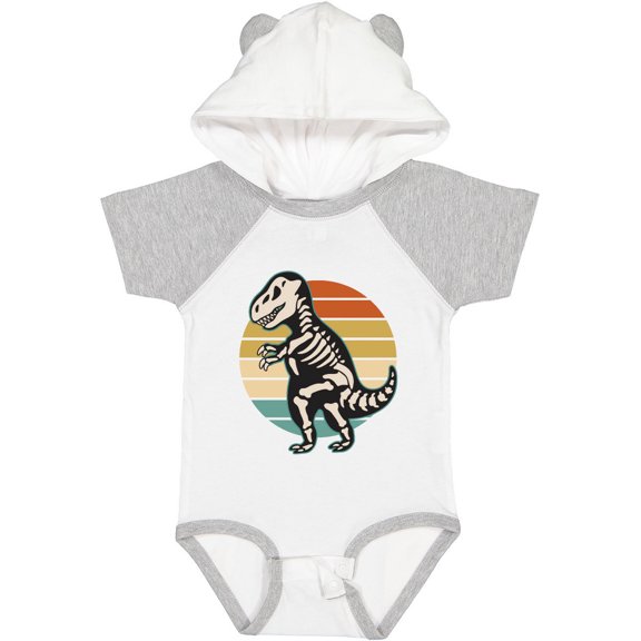 Inktastic Dinosaur Skeleton Halloween Boys or Girls Baby Bodysuit