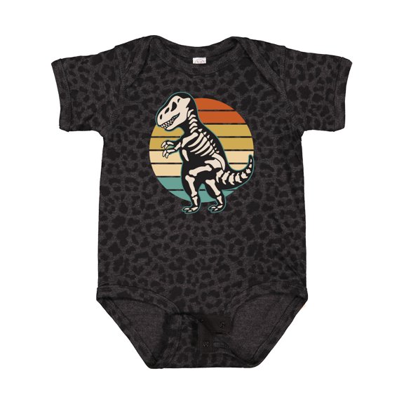 Inktastic Dinosaur Skeleton Halloween Boys or Girls Baby Bodysuit