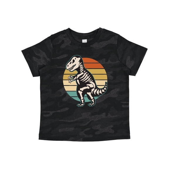 Inktastic Dinosaur Skeleton Halloween Boys or Girls Toddler T-Shirt