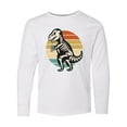 thumbnail image 1 of Inktastic Dinosaur Skeleton Halloween Long Sleeve Youth T-Shirt, 1 of 5