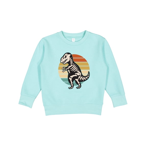 Inktastic Dinosaur Skeleton Halloween Toddler Sweatshirt