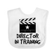 thumbnail image 1 of Inktastic Director in Training Boys or Girls Baby Bib, 1 of 4