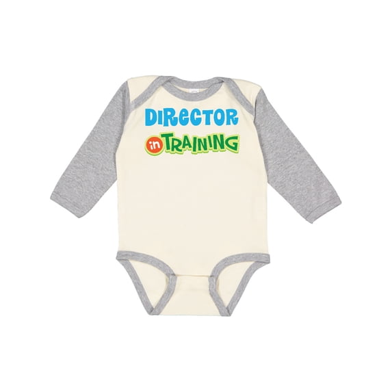 Inktastic Director in training Boys or Girls Long Sleeve Baby Bodysuit