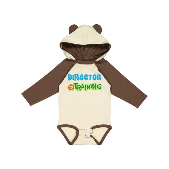 Inktastic Director in training Boys or Girls Long Sleeve Baby Bodysuit