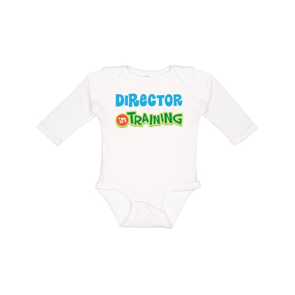 Inktastic Director in training Boys or Girls Long Sleeve Baby Bodysuit