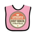 thumbnail image 1 of Inktastic Dirt Biker Vintage Classic Boys or Girls Baby Bib, 1 of 4