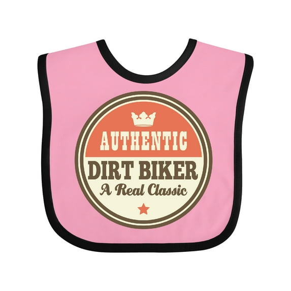 Inktastic Dirt Biker Vintage Classic Boys or Girls Baby Bib