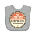 thumbnail image 1 of Inktastic Dirt Biker Vintage Classic Boys or Girls Baby Bib, 1 of 4