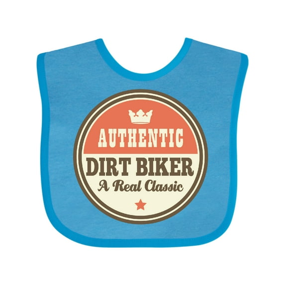 Inktastic Dirt Biker Vintage Classic Boys or Girls Baby Bib
