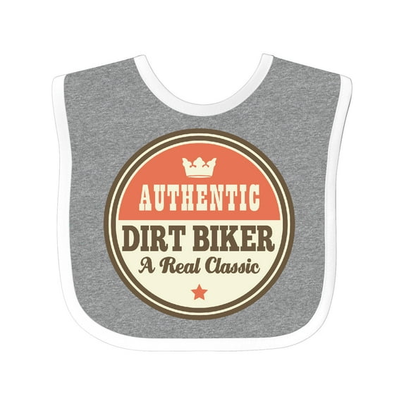 Inktastic Dirt Biker Vintage Classic Boys or Girls Baby Bib