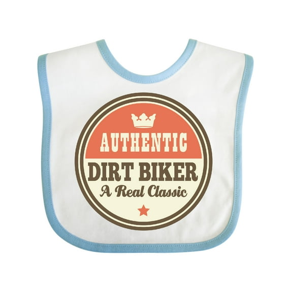 Inktastic Dirt Biker Vintage Classic Boys or Girls Baby Bib
