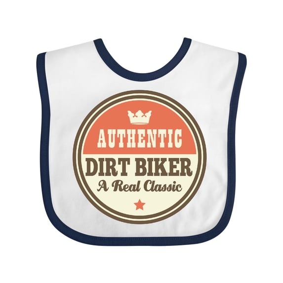 Inktastic Dirt Biker Vintage Classic Boys or Girls Baby Bib