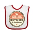 thumbnail image 1 of Inktastic Dirt Biker Vintage Classic Boys or Girls Baby Bib, 1 of 4