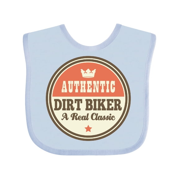 Inktastic Dirt Biker Vintage Classic Boys or Girls Baby Bib