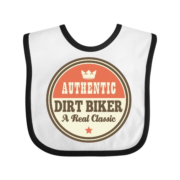 Inktastic Dirt Biker Vintage Classic Boys or Girls Baby Bib