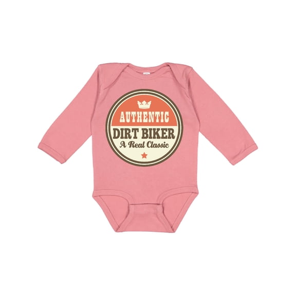 Inktastic Dirt Biker Vintage Classic Boys or Girls Long Sleeve Baby Bodysuit