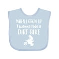 thumbnail image 1 of Inktastic Dirt Biking Motocross Future Dirt Biker Boys or Girls Baby Bib, 1 of 4