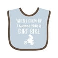 thumbnail image 1 of Inktastic Dirt Biking Motocross Future Dirt Biker Boys or Girls Baby Bib, 1 of 4