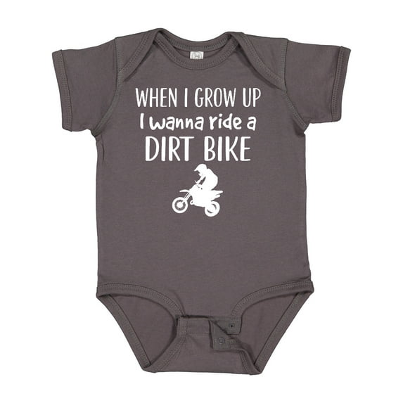 Inktastic Dirt Biking Motocross Future Dirt Biker Boys or Girls Baby Bodysuit